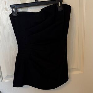 Anthropologie Black strapless top new with tags